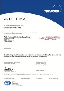 TÜV Zertifikat ISO-9001-2015